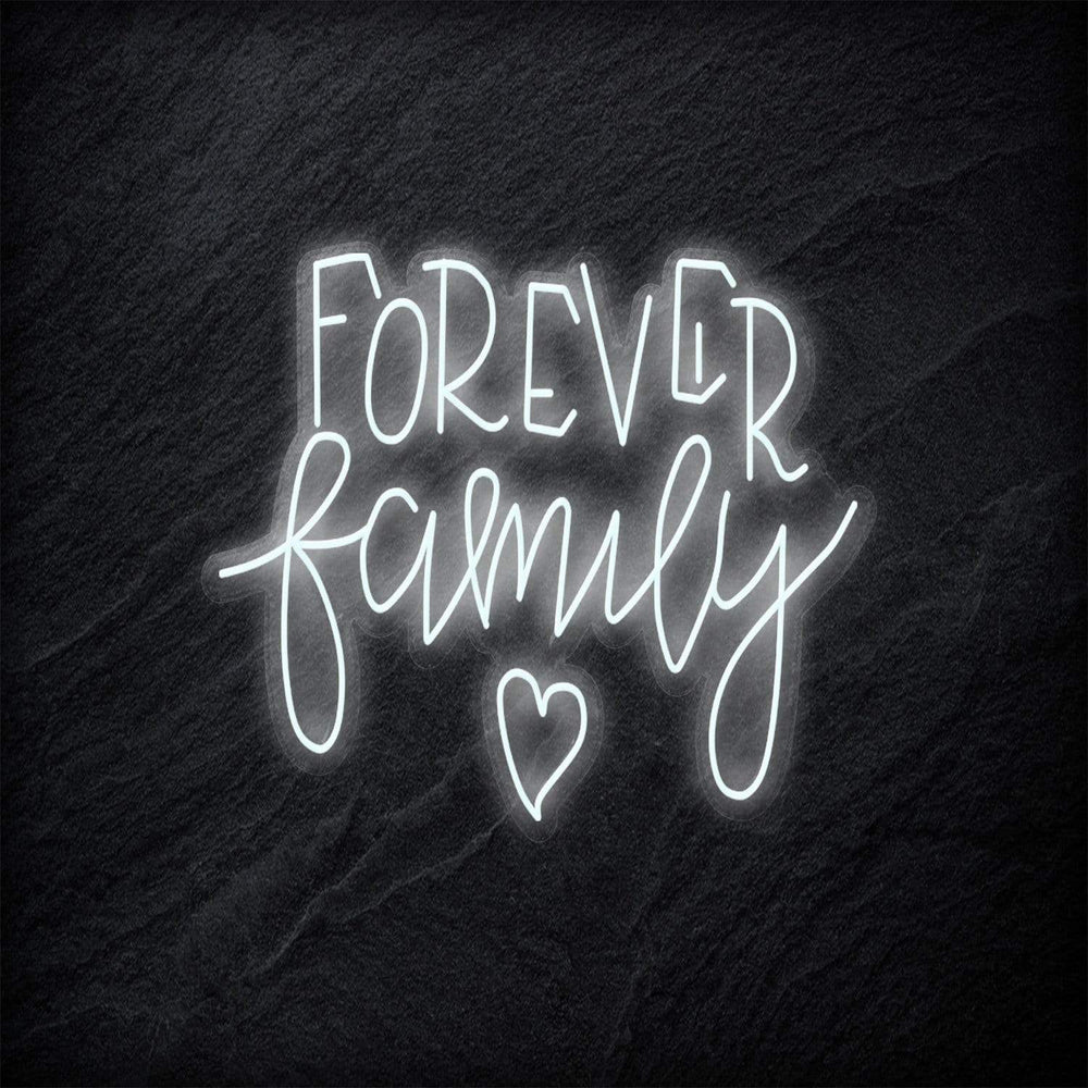 "Forever Family" Neonschild - NEONEVERGLOW