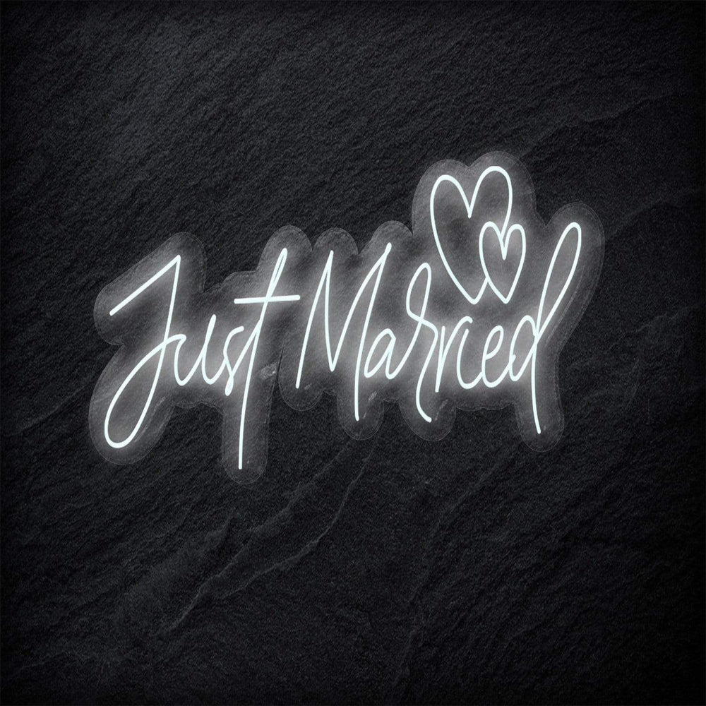 "Just Married" Neonschild - NEONEVERGLOW