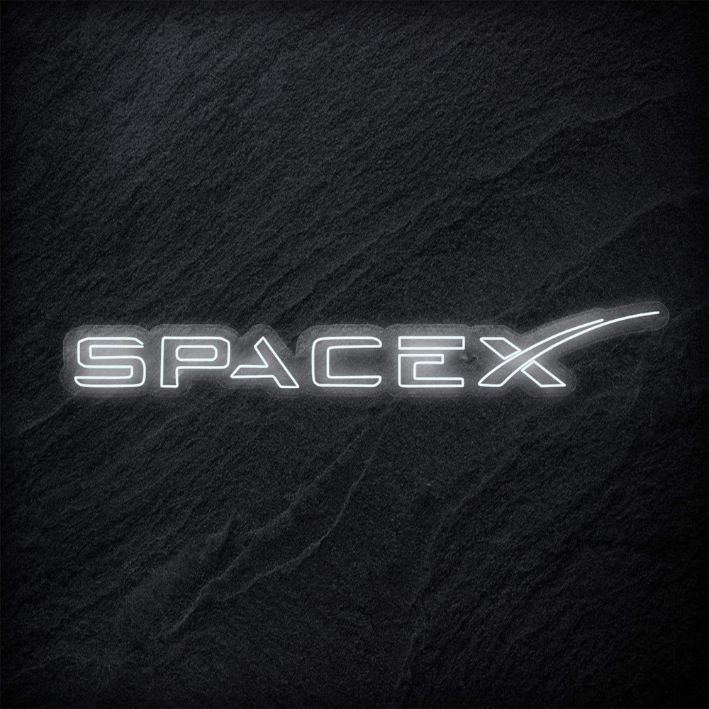 " Space X " Neon Schriftzg - NEONEVERGLOW