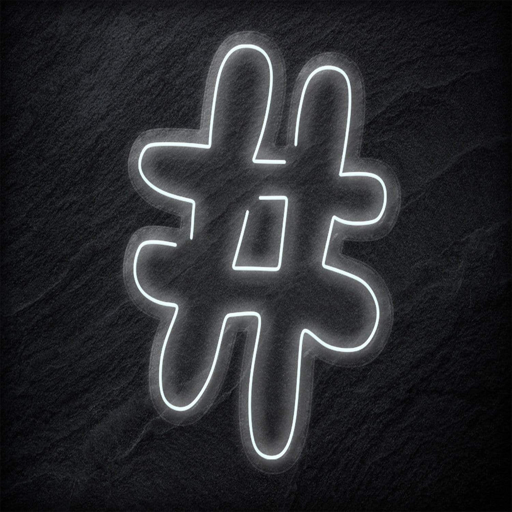 "#Hashtag" Neonschild - NEONEVERGLOW