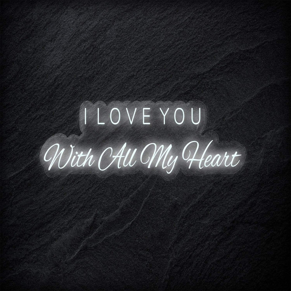 " I Love You " Neon Schriftzug - NEONEVERGLOW