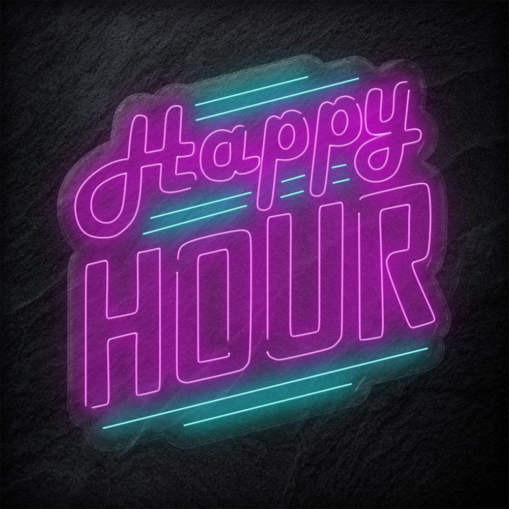 "Happy Hour" Neonschild - NEONEVERGLOW