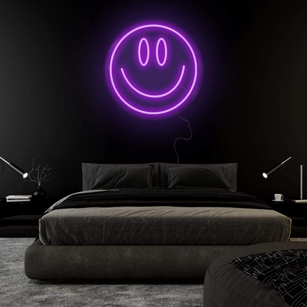 "Smile Lächeln" Neonschild Sign Schriftzug - NEONEVERGLOW
