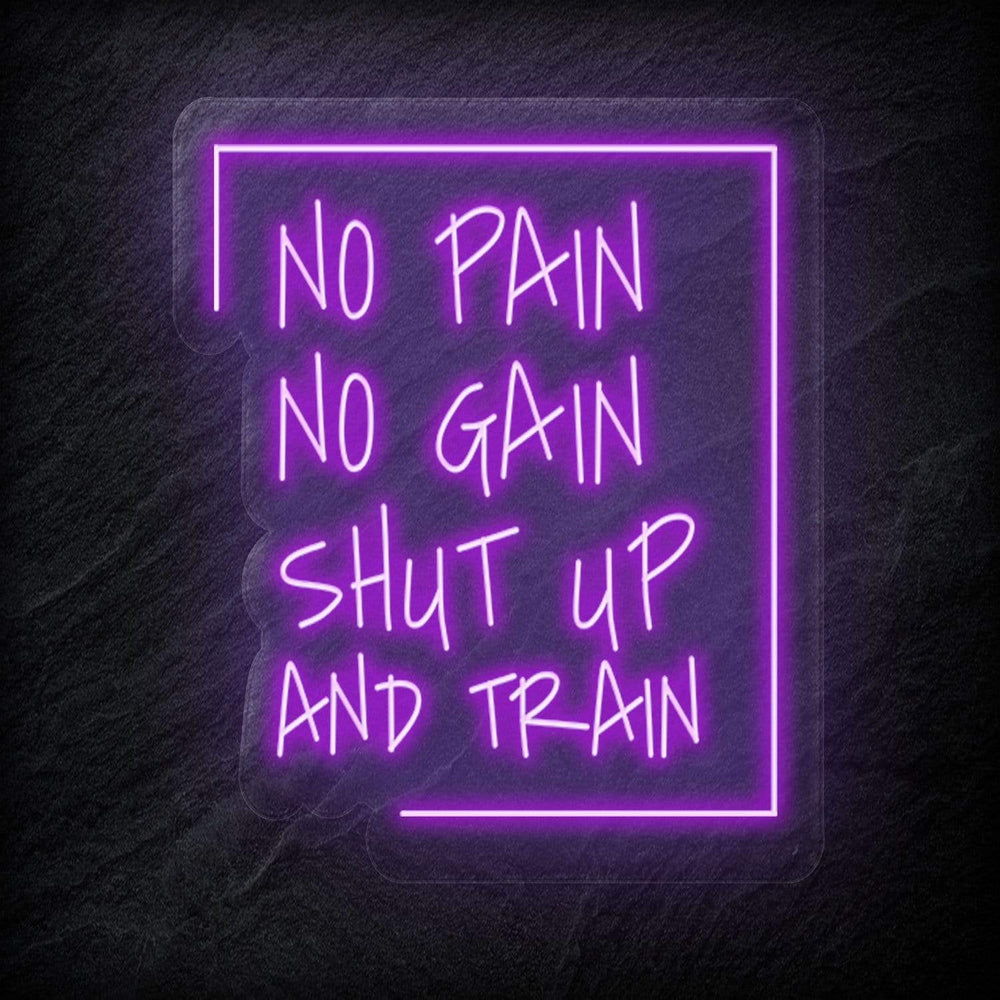 "No Pain No Gain " Neonschild Sign - NEONEVERGLOW