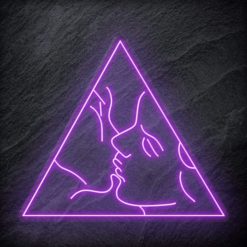 "Kiss" Neonschild Schriftzug - NEONEVERGLOW