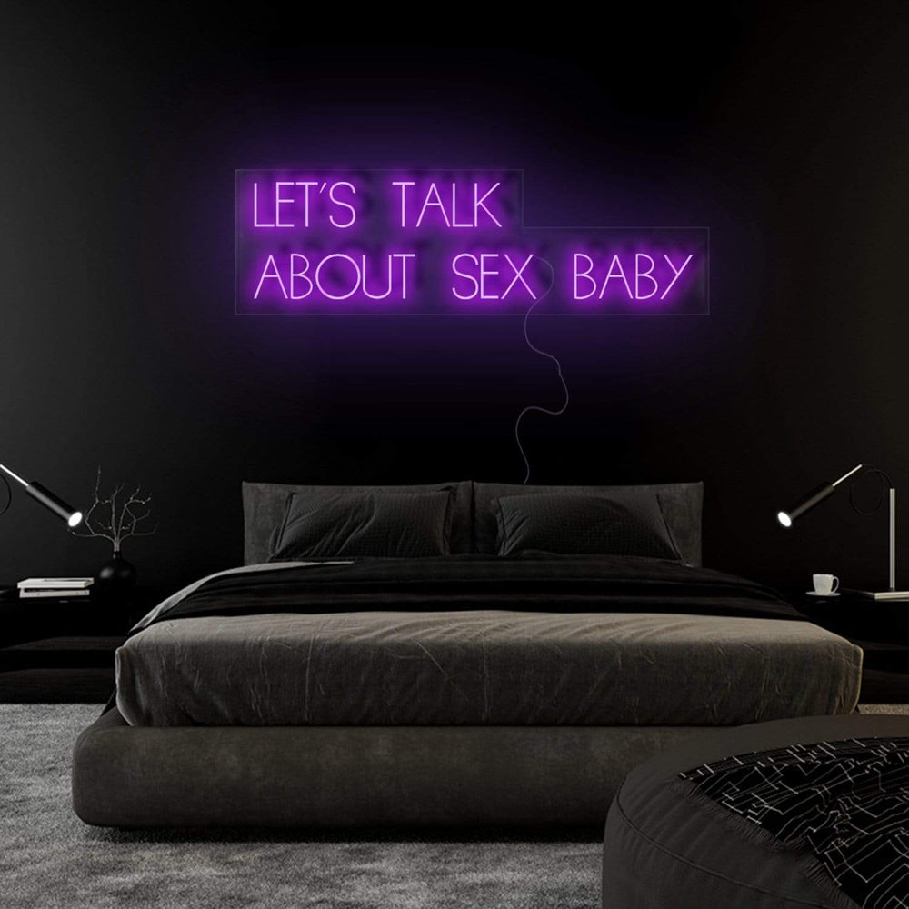 "Let´s Talk" Neon Sign Schriftzug - NEONEVERGLOW