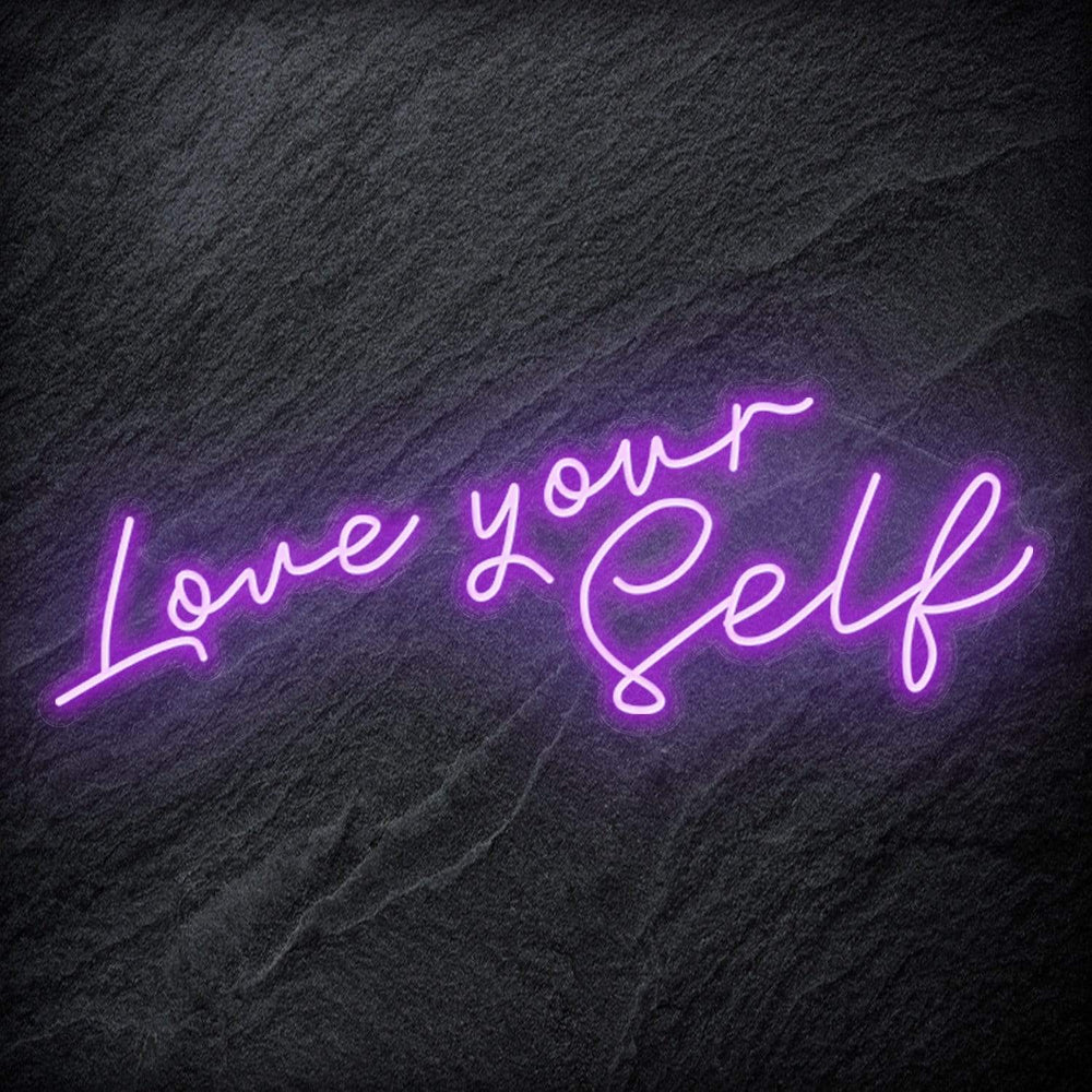 "Love Yourself" Neon Schriftzug - NEONEVERGLOW