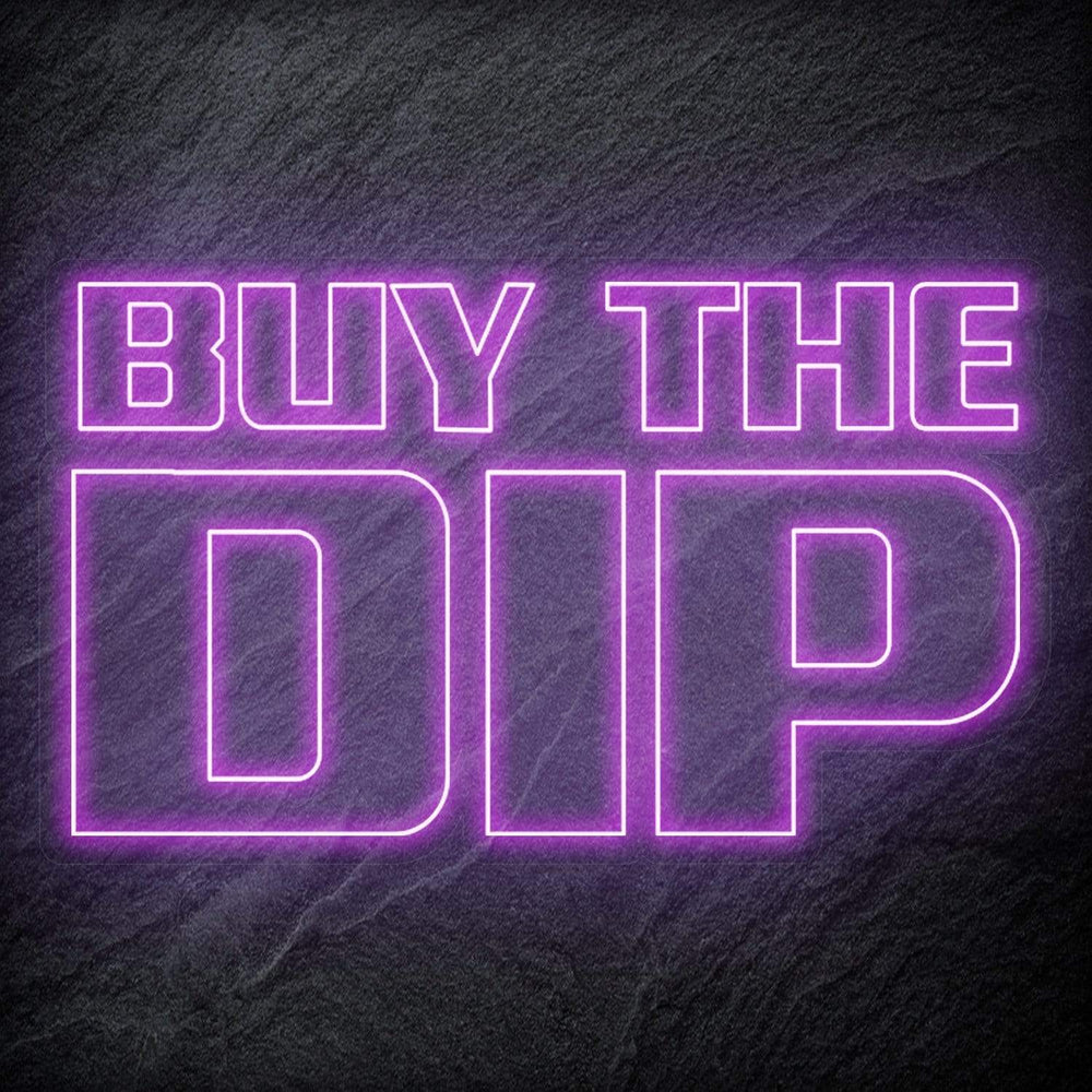 "Buy The Dip" Neonschild - NEONEVERGLOW