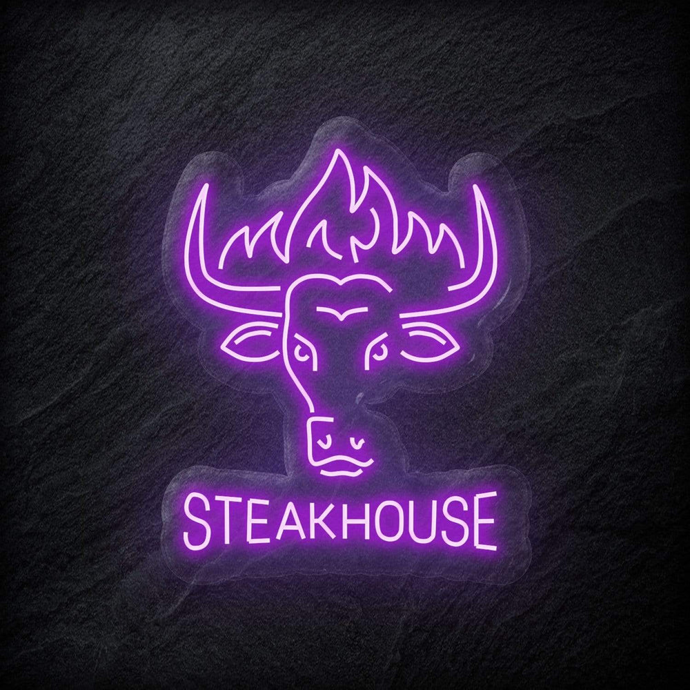 "Steakhouse Restaurant" Neon Schild - NEONEVERGLOW