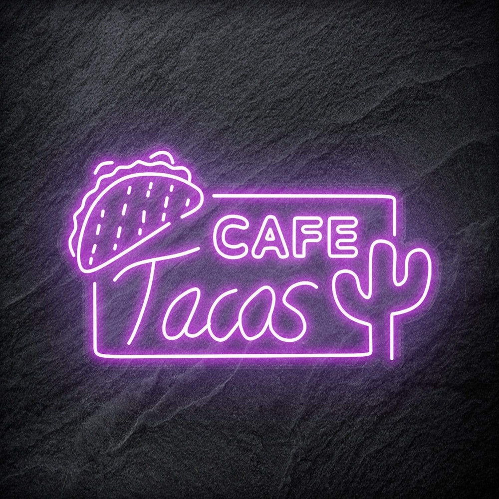 "Cafe Tacos" Neonschild - NEONEVERGLOW