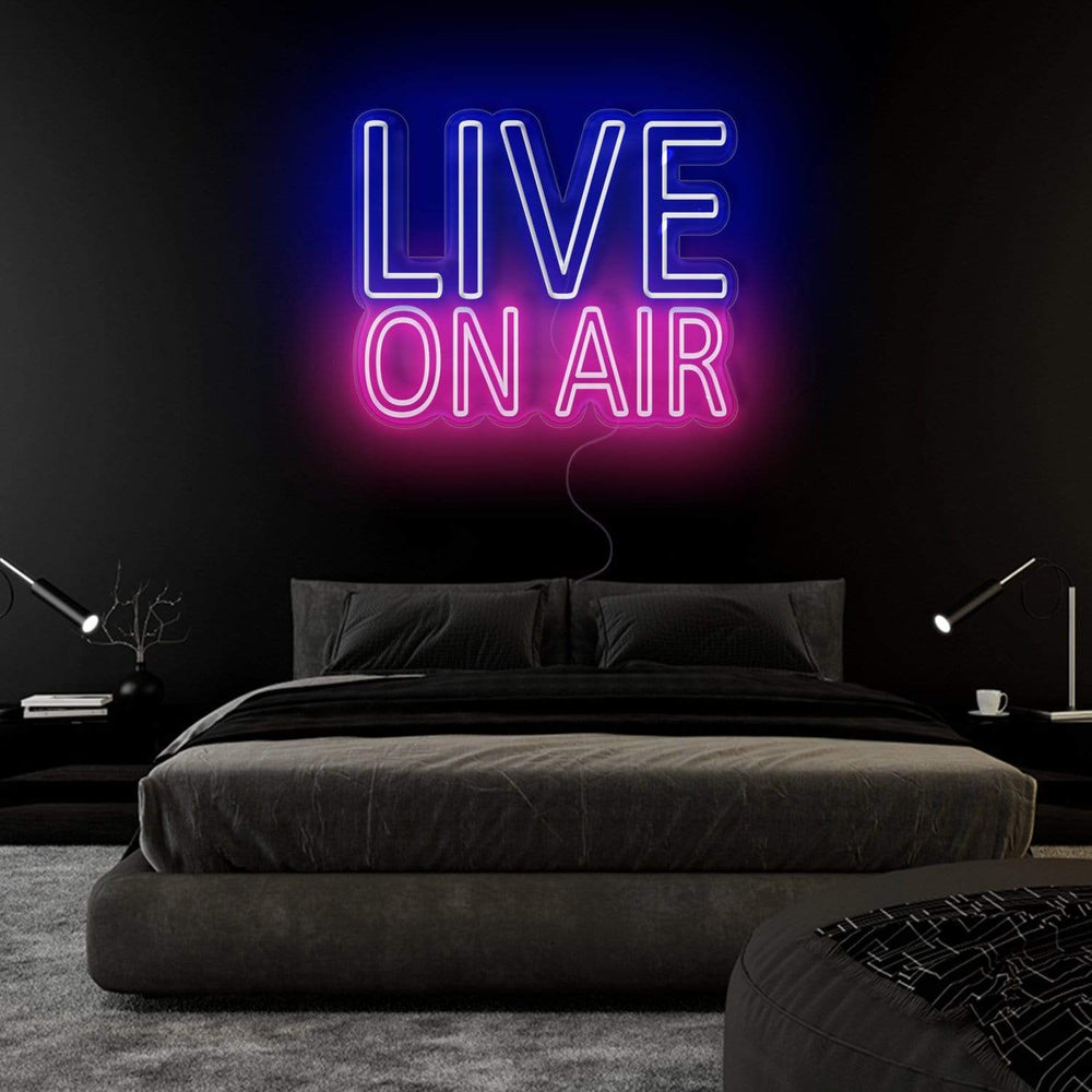 "Live On Air" Neonschild Schriftzug Sign - NEONEVERGLOW