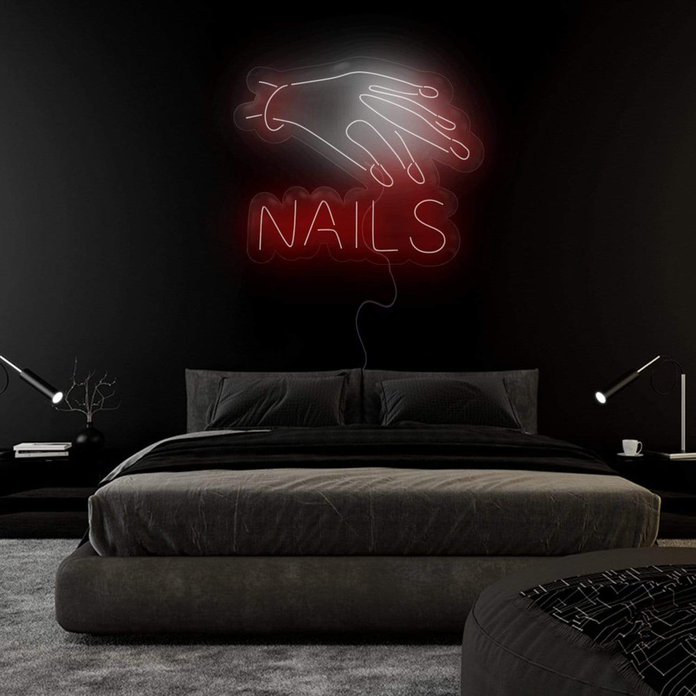 "Nails Beauty " Neonschild Sign Schriftzug - NEONEVERGLOW