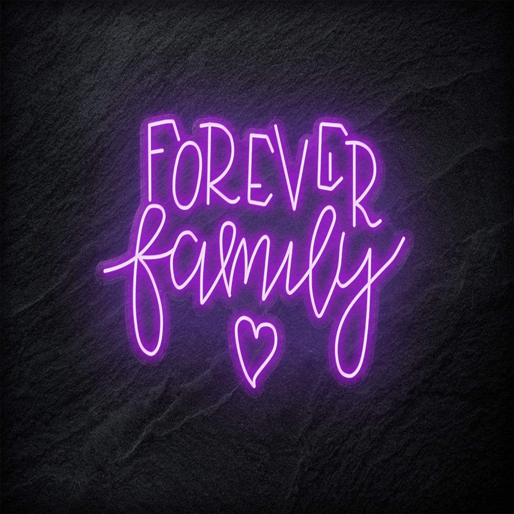 "Forever Family" Neonschild - NEONEVERGLOW