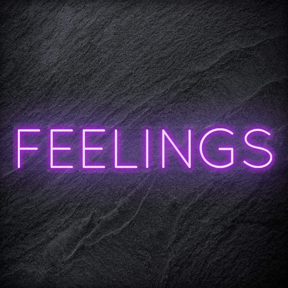 "Feelings" Neon Schriftzug Sign - NEONEVERGLOW