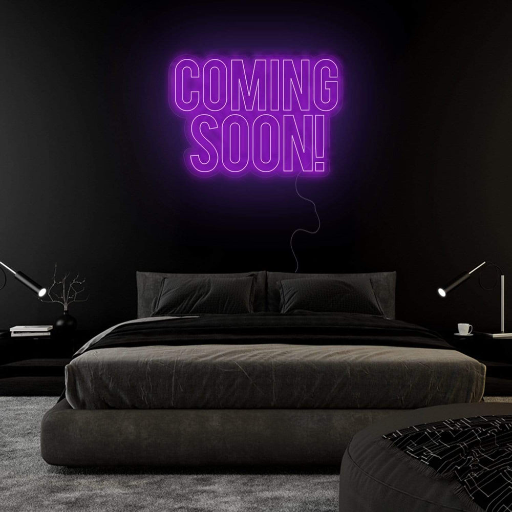 "Coming Soon" Neon Sign Schriftzug - NEONEVERGLOW