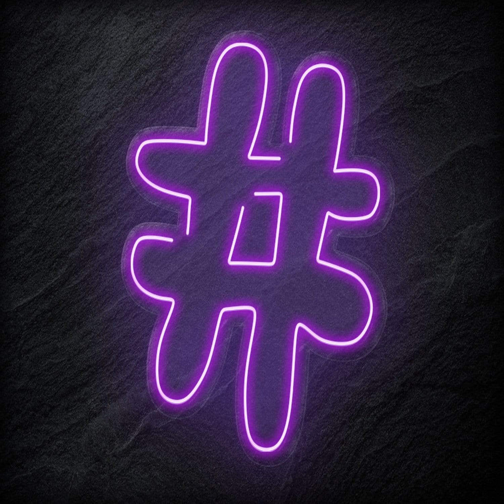 "#Hashtag" Neonschild - NEONEVERGLOW