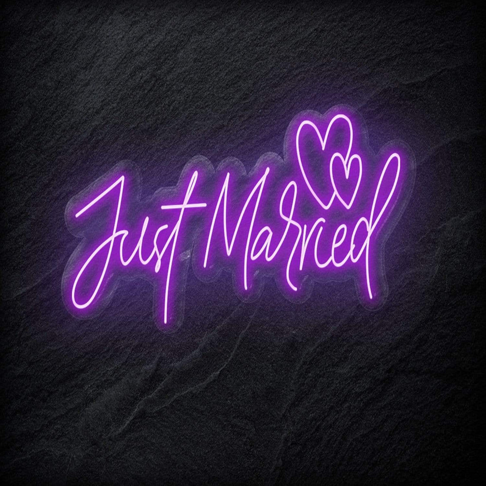 "Just Married" Neonschild - NEONEVERGLOW