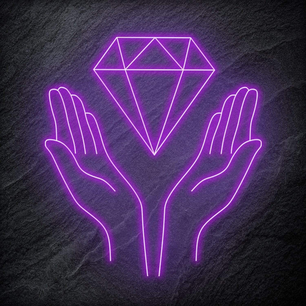 "Diamand" Neonschild - NEONEVERGLOW