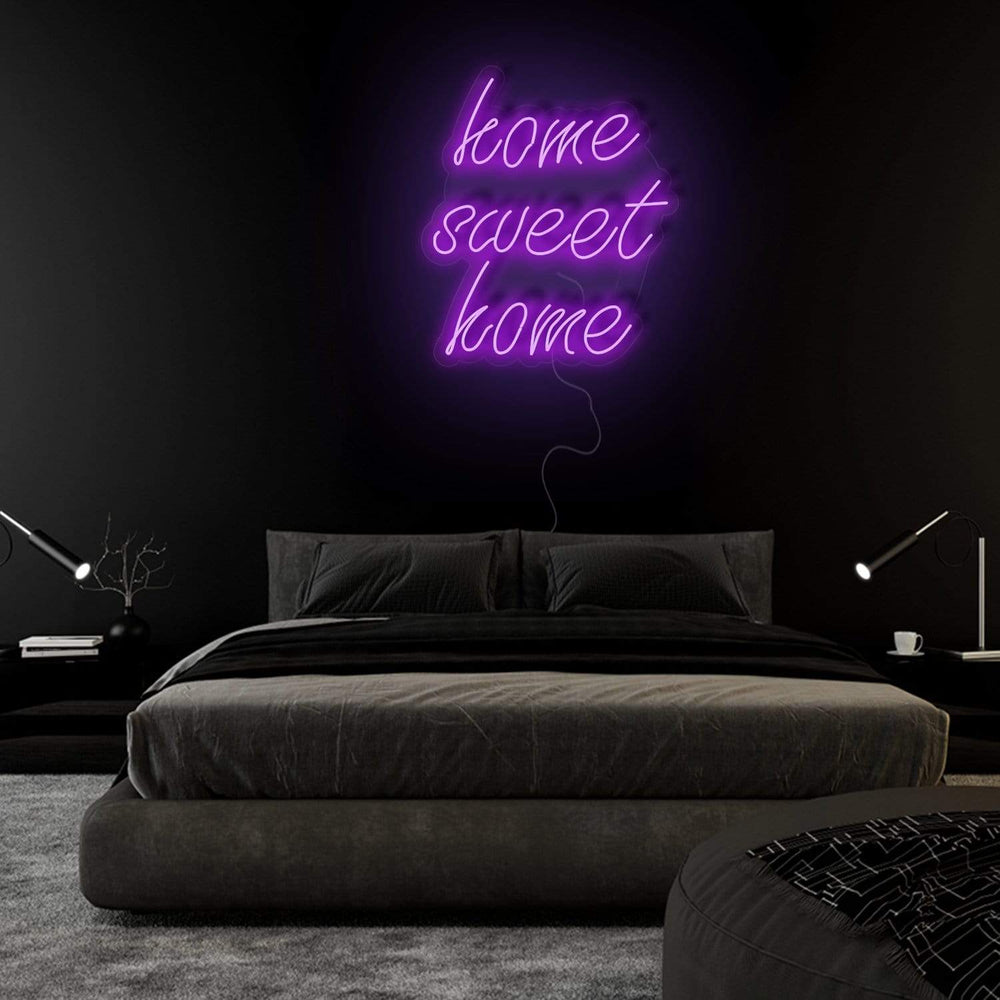 "Home Sweet Home" Neon Sign Schriftzug - NEONEVERGLOW