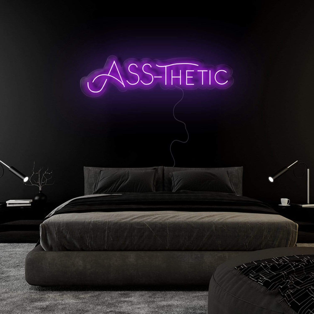 "ASS-Thetic" Neonschild Sign - NEONEVERGLOW