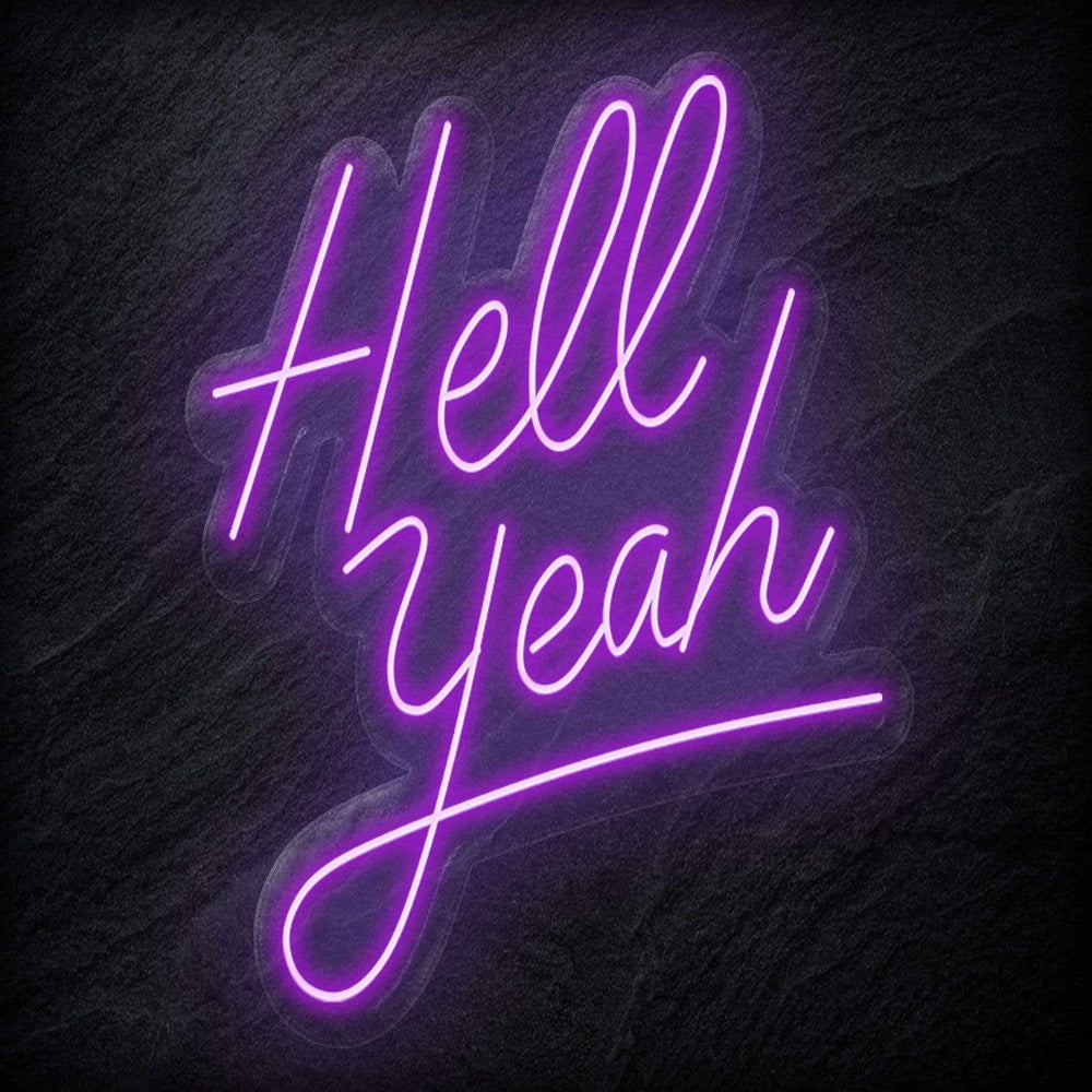 "Hell Yeah" Neon Schriftzug - NEONEVERGLOW
