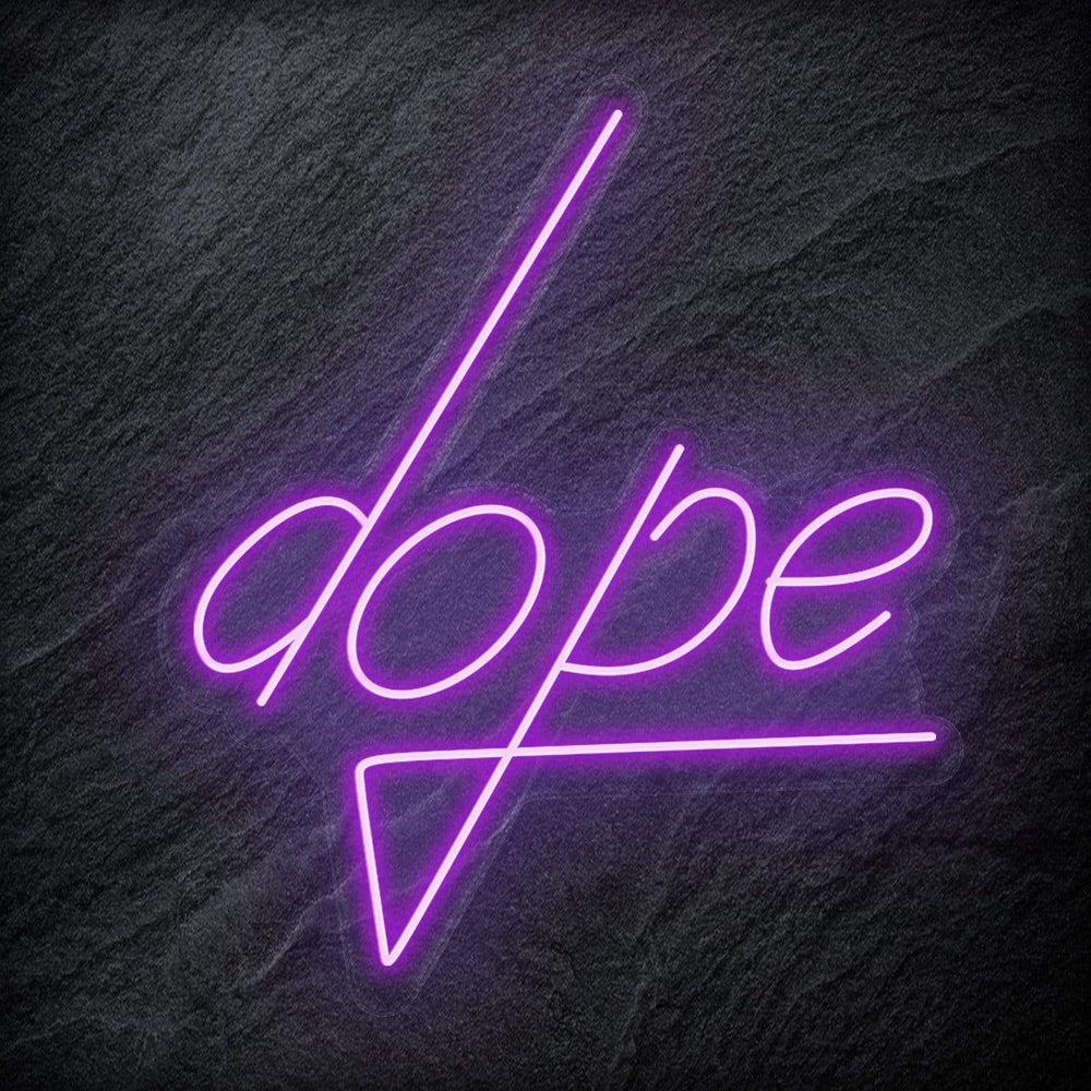 "Dope" Neon Schriftzug Sign - NEONEVERGLOW