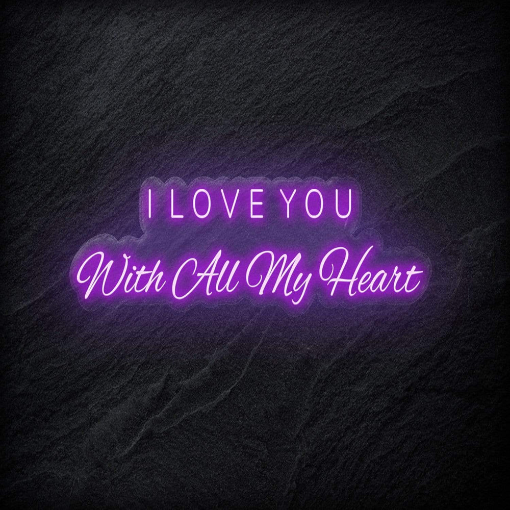 " I Love You " Neon Schriftzug - NEONEVERGLOW