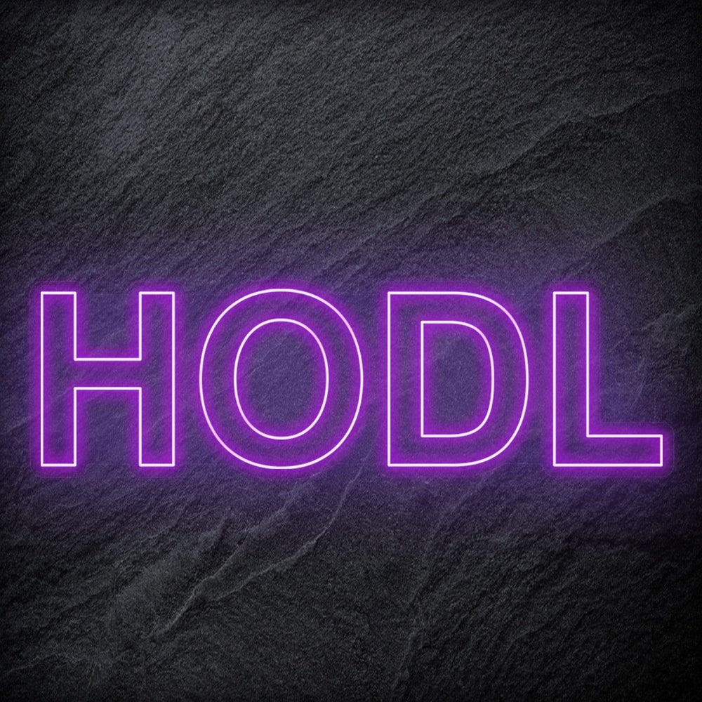 "HODL" Neon Schriftzug - NEONEVERGLOW