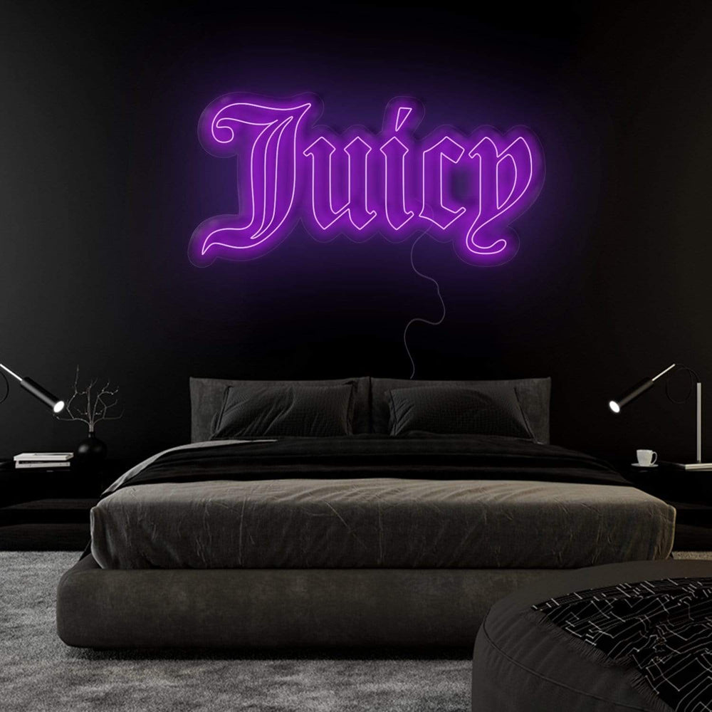 " Juicy" Neonschild Sign Schriftzug - NEONEVERGLOW