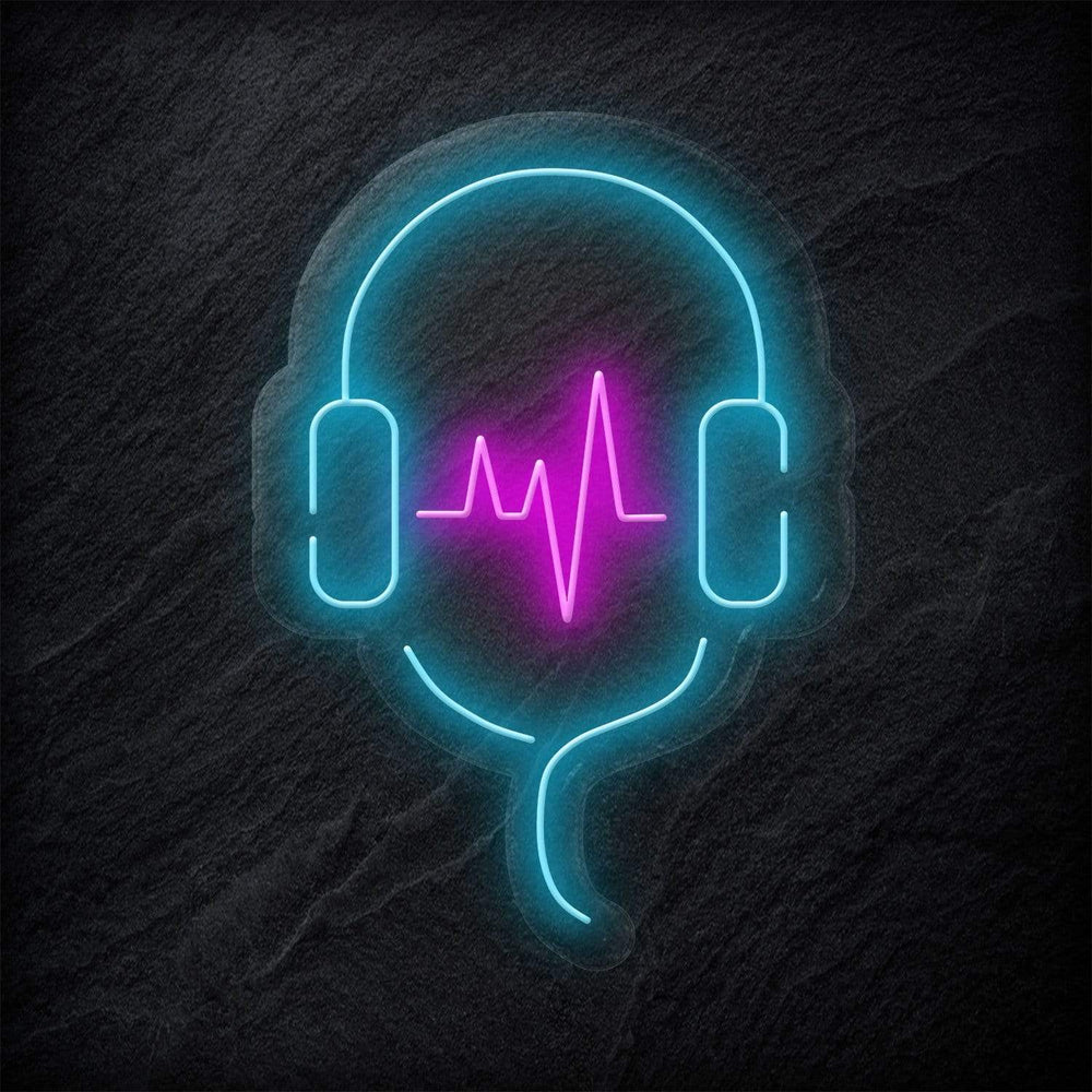 "Musik Kopfhörer" Neonschild - NEONEVERGLOW