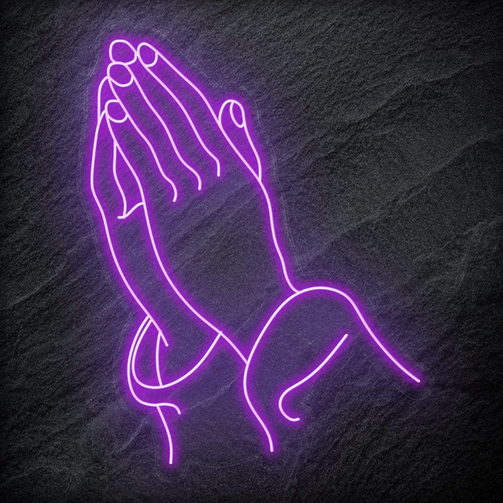 " Glaube Hoffnung Beten " Neonschild Sign - NEONEVERGLOW