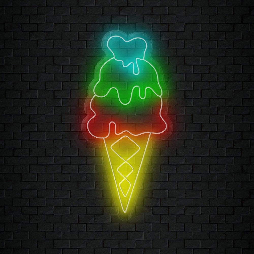 " Ice Cream Eis" Neonschild Sign Schriftzug - NEONEVERGLOW