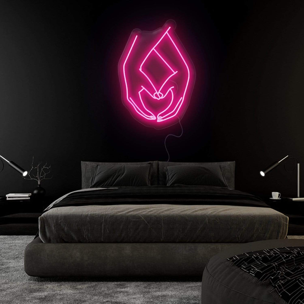 "Hände Liebe " Neonschild Sign - NEONEVERGLOW