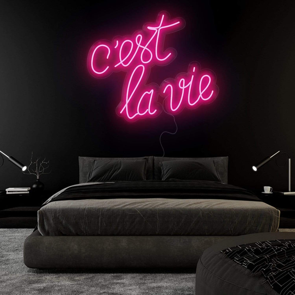 " C´est La Vie" Neonschild Sign Schriftzug - NEONEVERGLOW