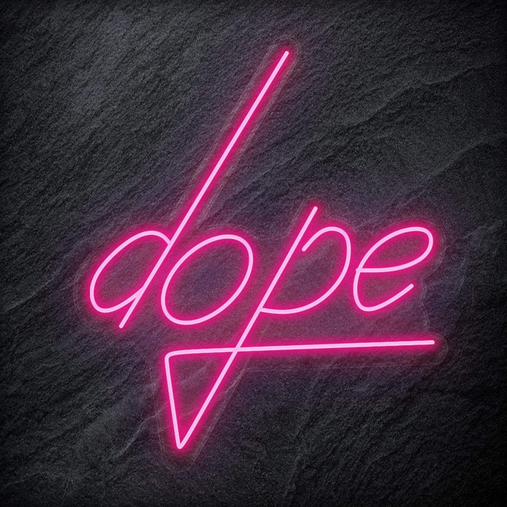 "Dope" Neon Schriftzug Sign - NEONEVERGLOW