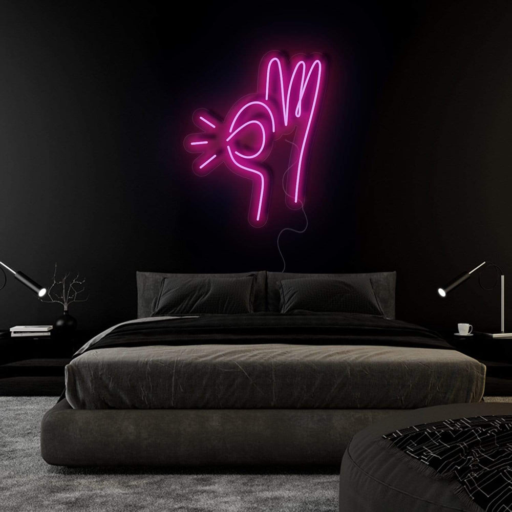 " Hand " Neonschild Sign Schriftzug - NEONEVERGLOW