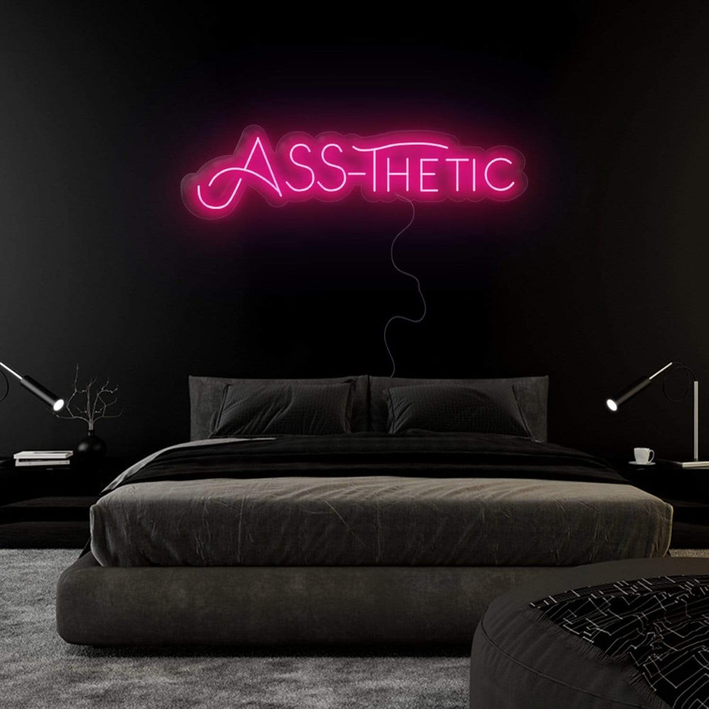 "ASS-Thetic" Neonschild Sign - NEONEVERGLOW