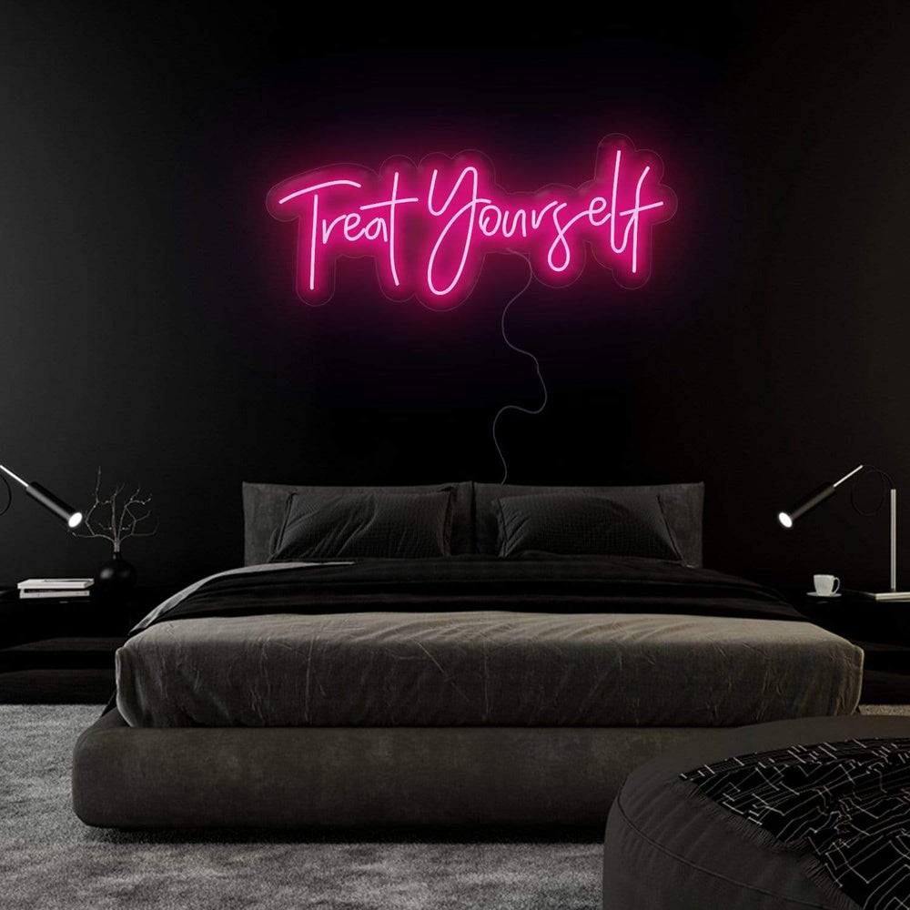 "Treat Yourself" Neon Sign Schriftzug - NEONEVERGLOW