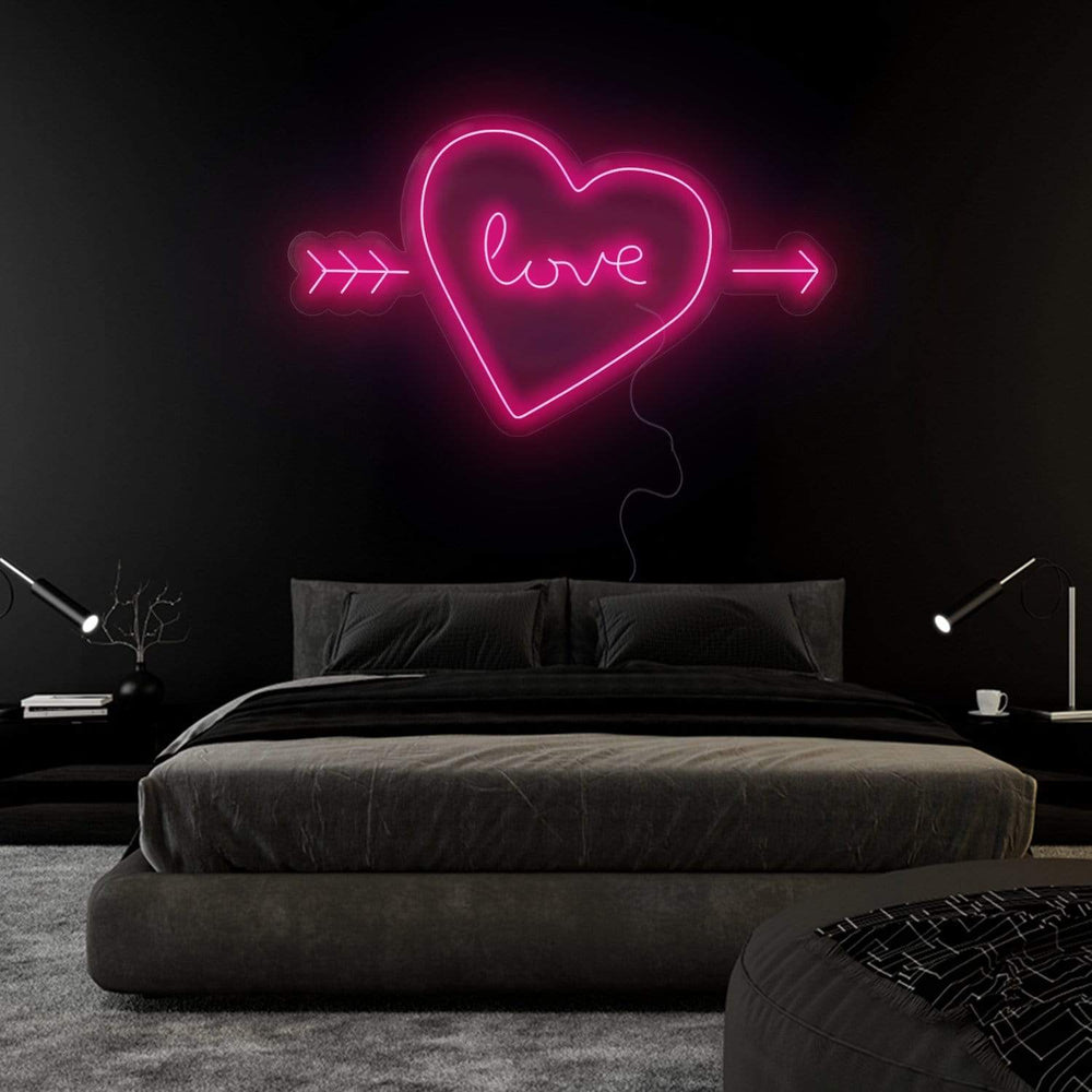 "Herz Heart Love" Neonschild Sign Schriftzug - NEONEVERGLOW
