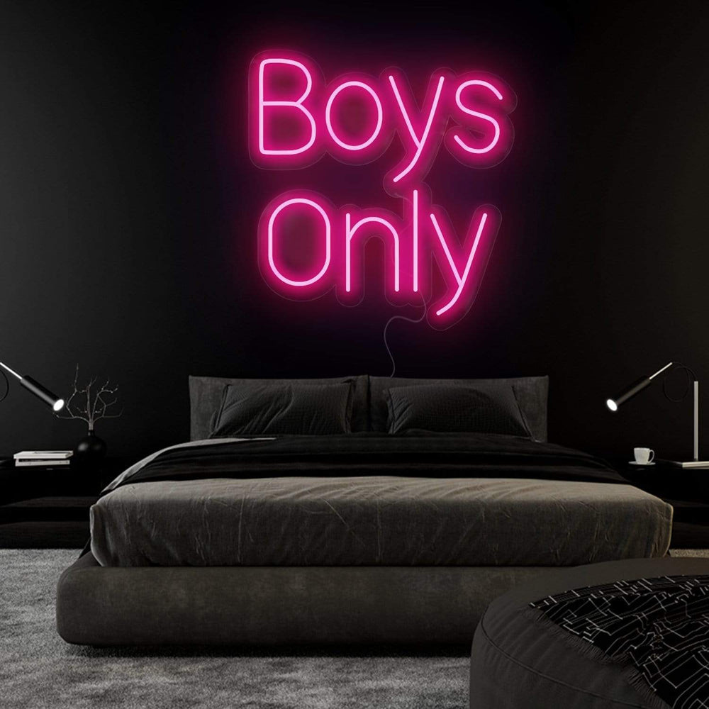 "Boys Only" Neon Sign Schriftzug - NEONEVERGLOW