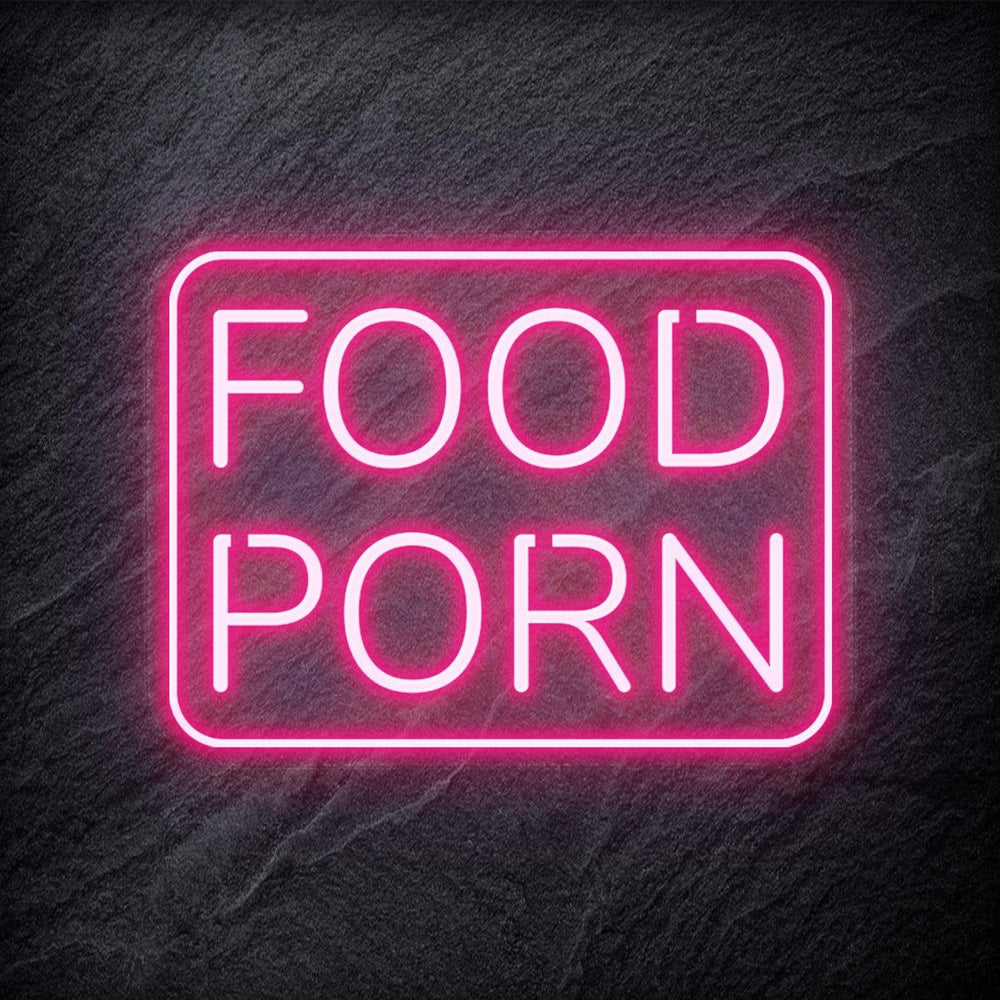 "Food Porn" Neonschild - NEONEVERGLOW