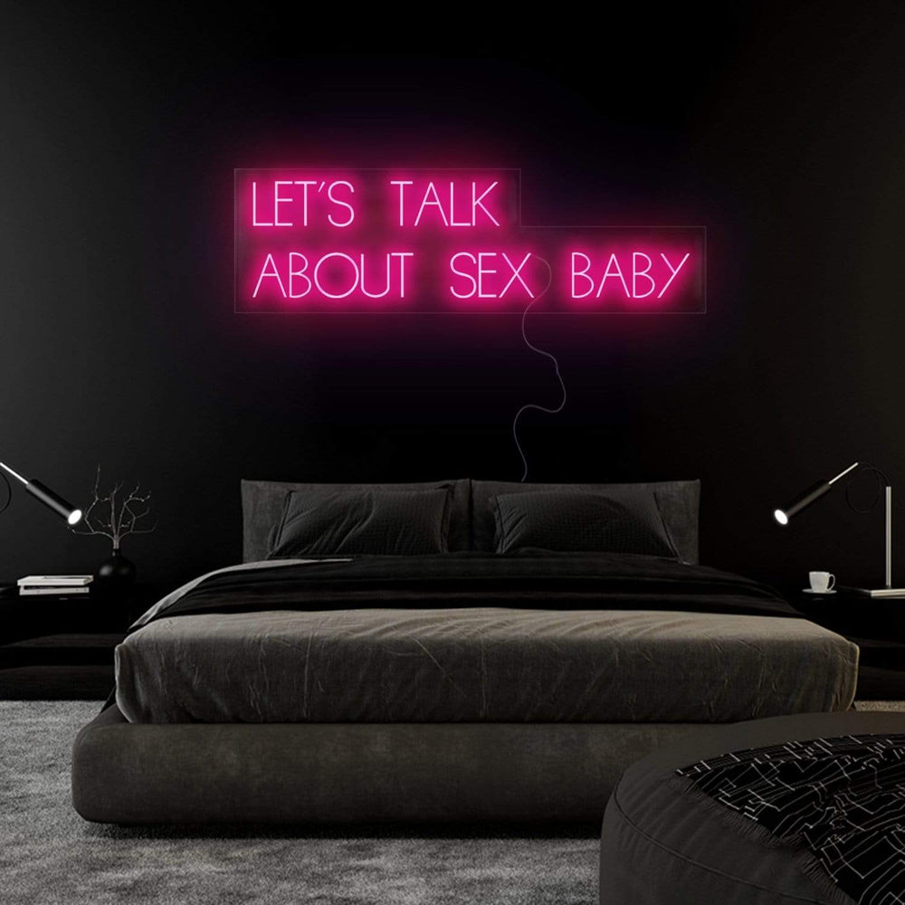 "Let´s Talk" Neon Sign Schriftzug - NEONEVERGLOW