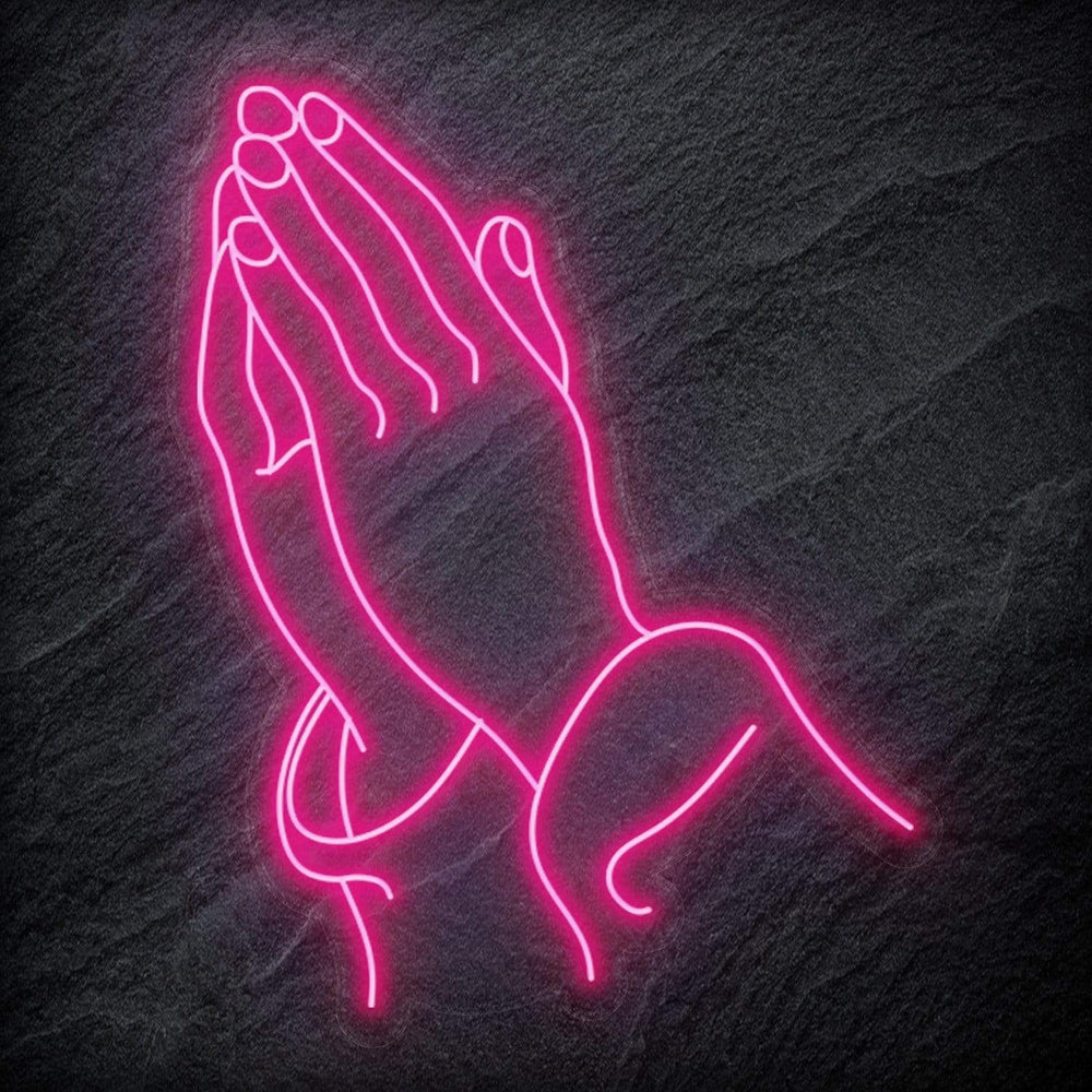 " Glaube Hoffnung Beten " Neonschild Sign - NEONEVERGLOW