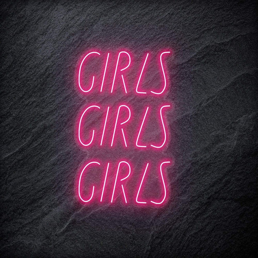 "GirlsGirlsGirls" Neonschild - NEONEVERGLOW