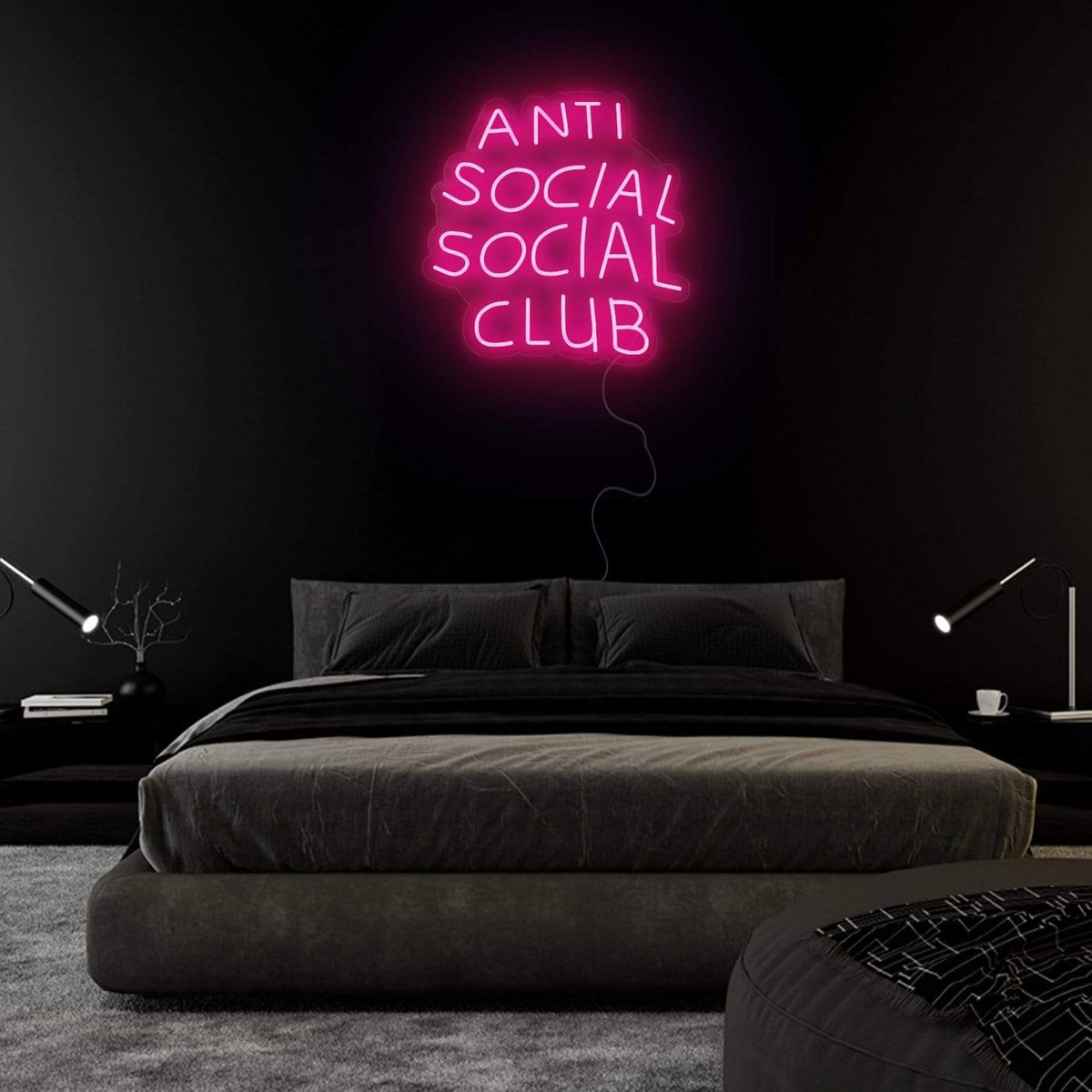 Neon Blue Aesthetic Anti Social Social Club Anti Social Social