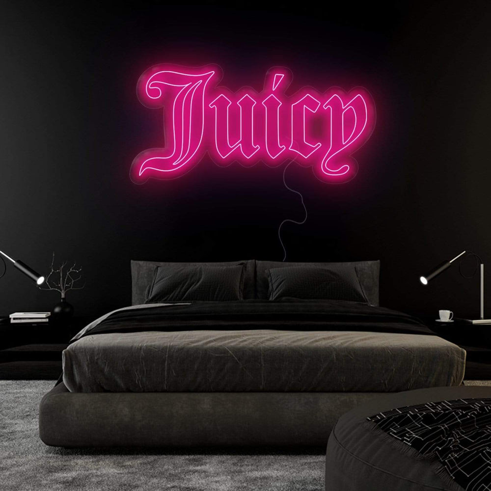 " Juicy" Neonschild Sign Schriftzug - NEONEVERGLOW