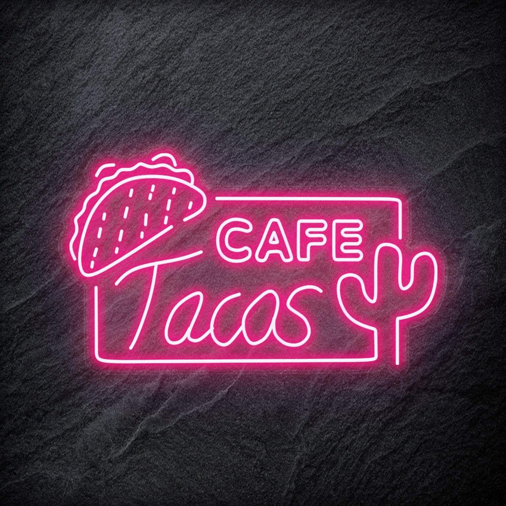 "Cafe Tacos" Neonschild - NEONEVERGLOW
