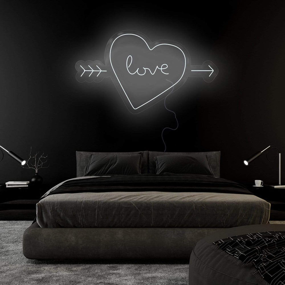 "Herz Heart Love" Neonschild Sign Schriftzug - NEONEVERGLOW