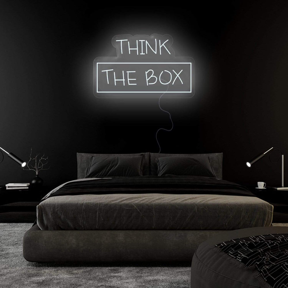 "Think The Box" Neonschild Sign - NEONEVERGLOW