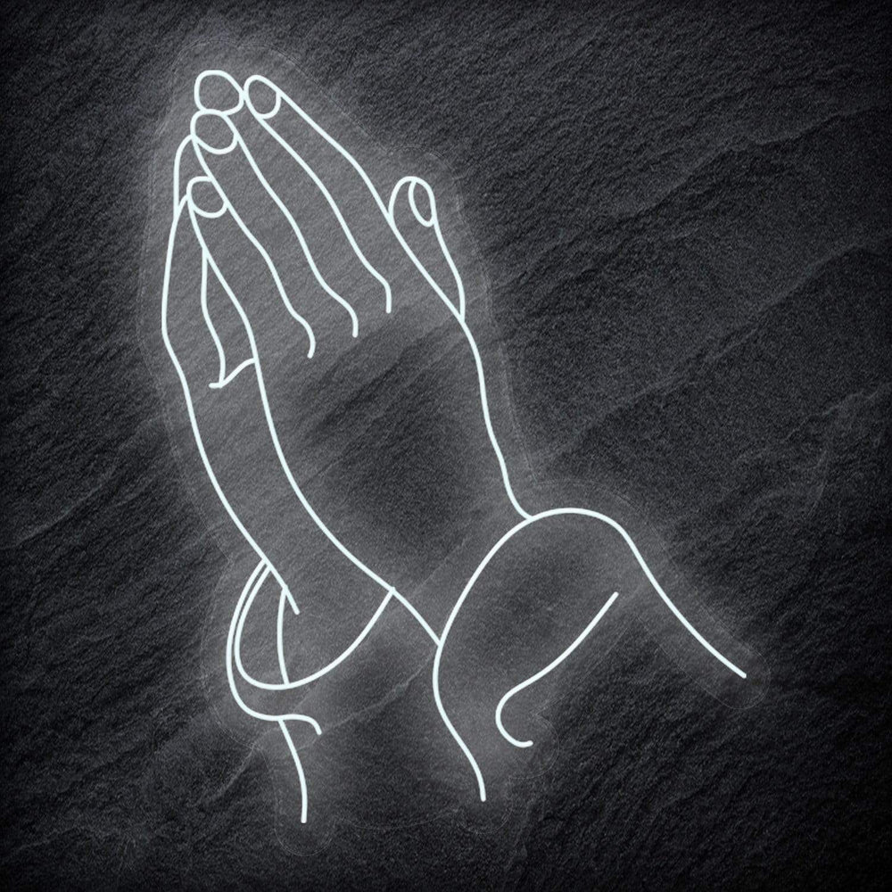 " Glaube Hoffnung Beten " Neonschild Sign - NEONEVERGLOW